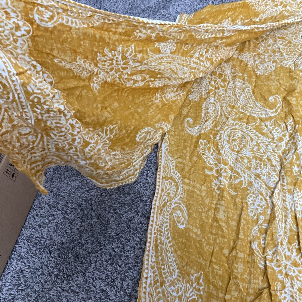 Yellow patterned cover up Ruggine - Picture 2 of 6